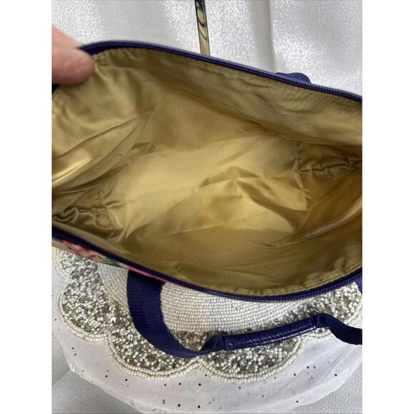 Coach Ikat Print Vinyl Handbag 10” X 8” X 4” - Picture 9 of 9